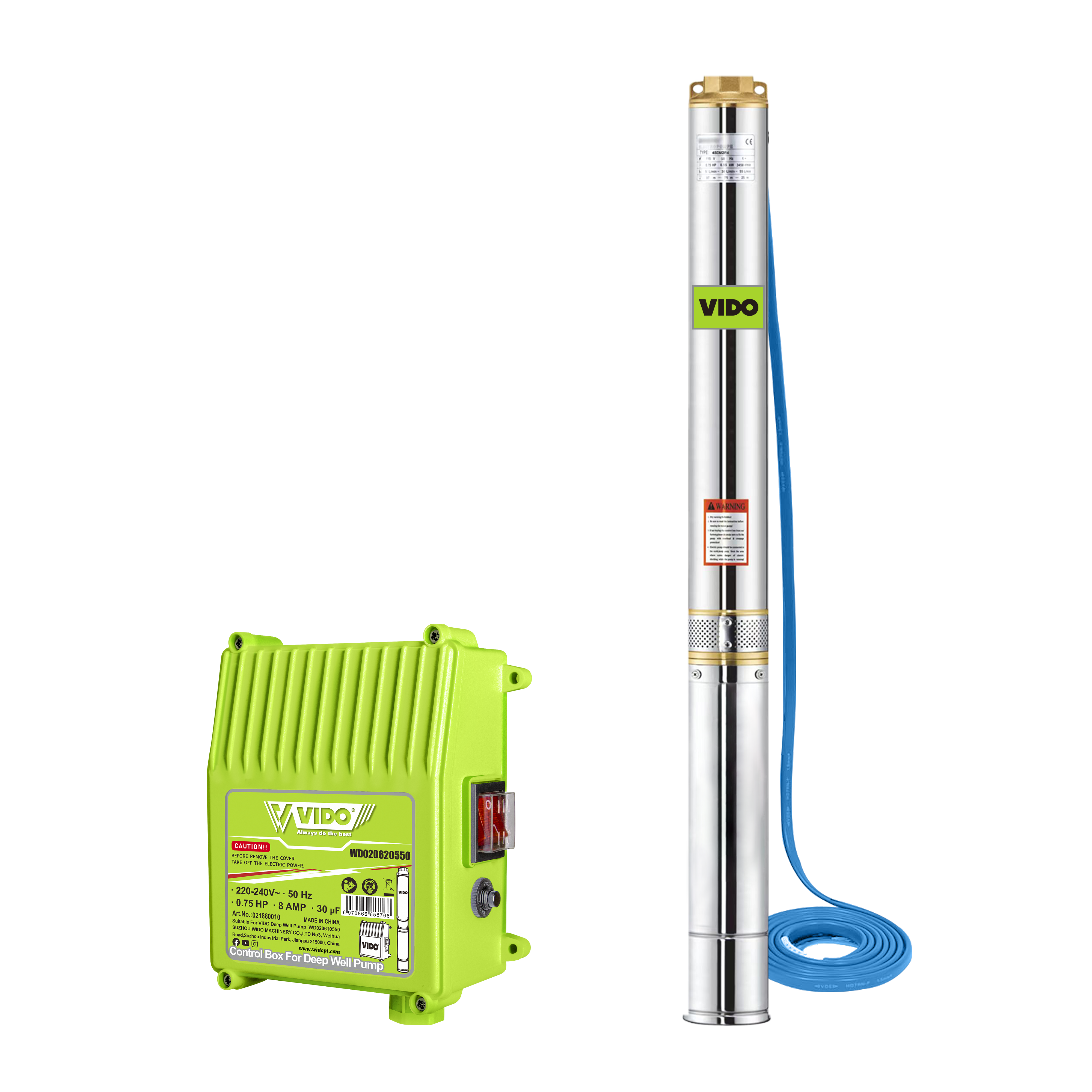 0.75HP/550W Deep Well Pump