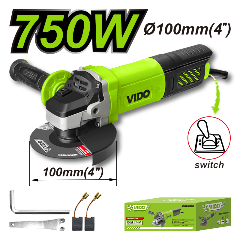 750W 100mm Angle Grinder