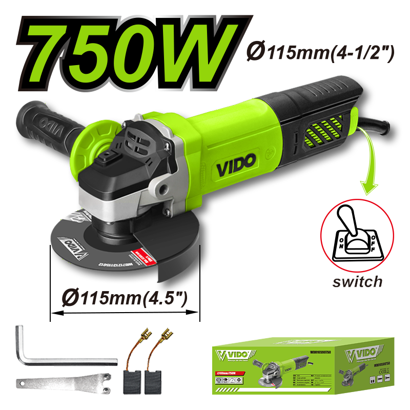 750W 115mm  Angle Grinder