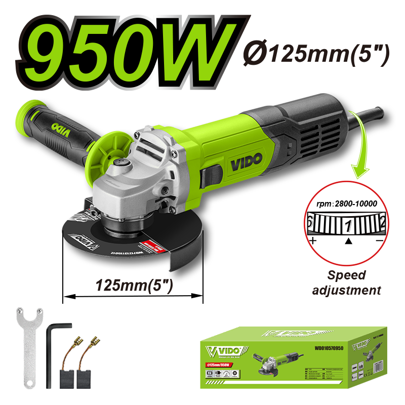 950W 125mm Angle Grinder