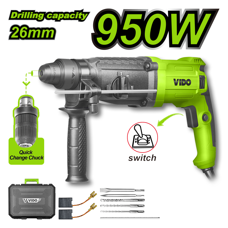 950W Rotary Hammer