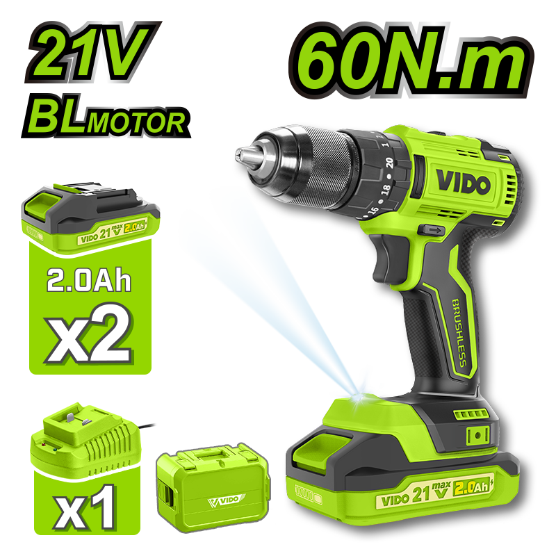 21V 60N.m Brushless Impact Drill