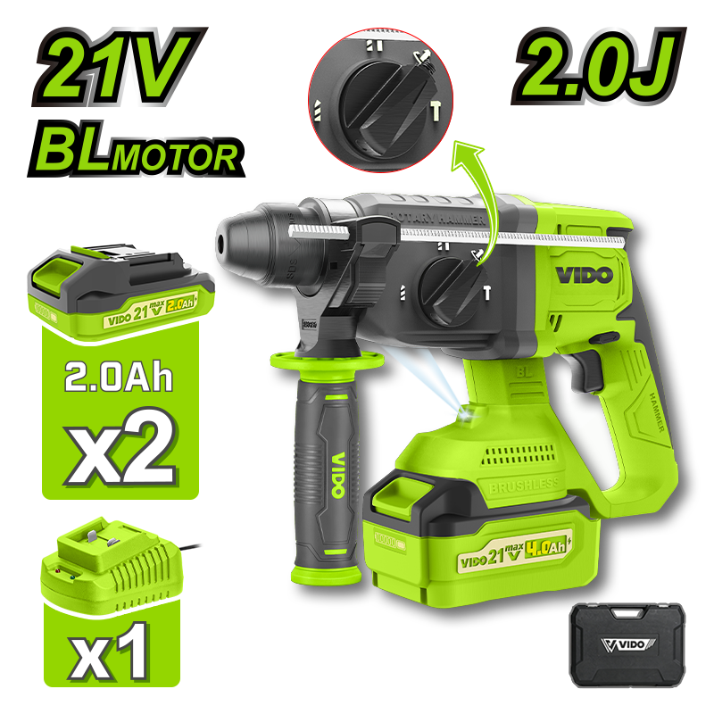 21V 2.2J Brushless Rotary Hammer