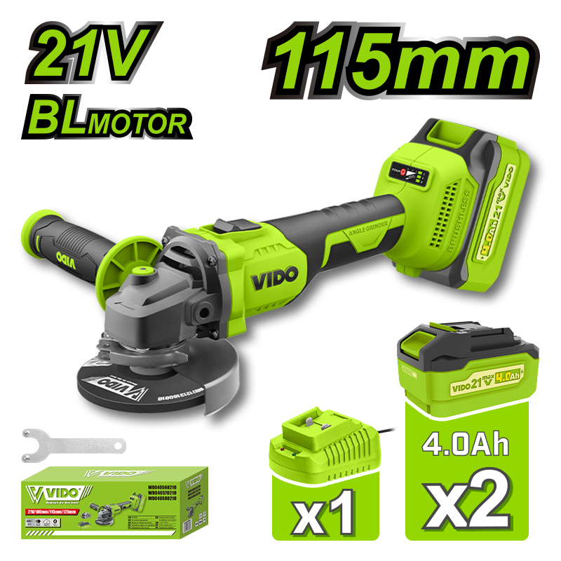 21V 115mm Brushless Angle Grinder