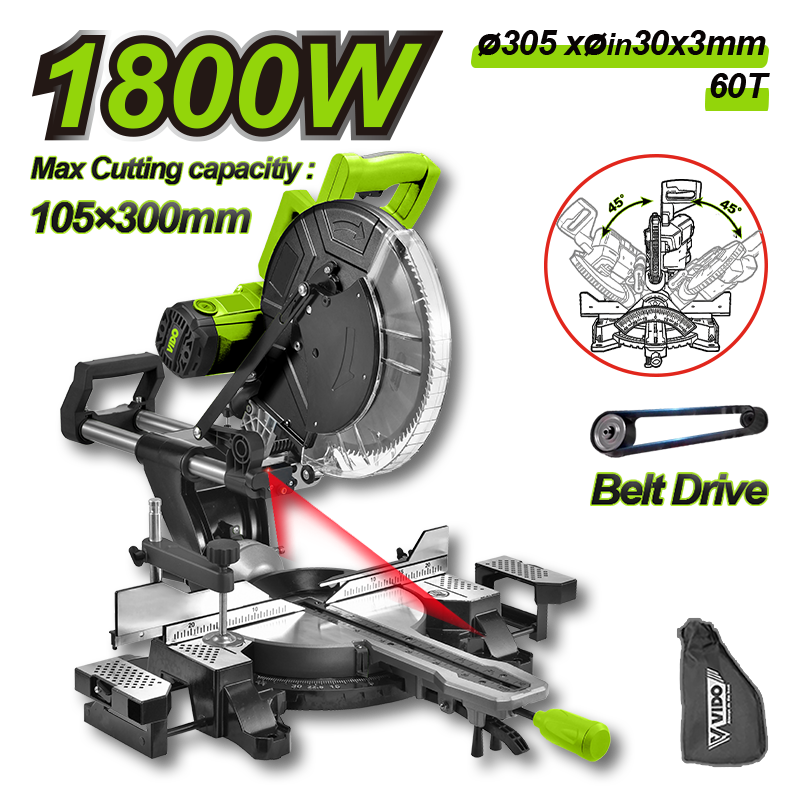 2200W Sliding Mitre Saw