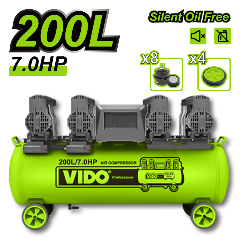 200L Silent Oil Free Air Compressor