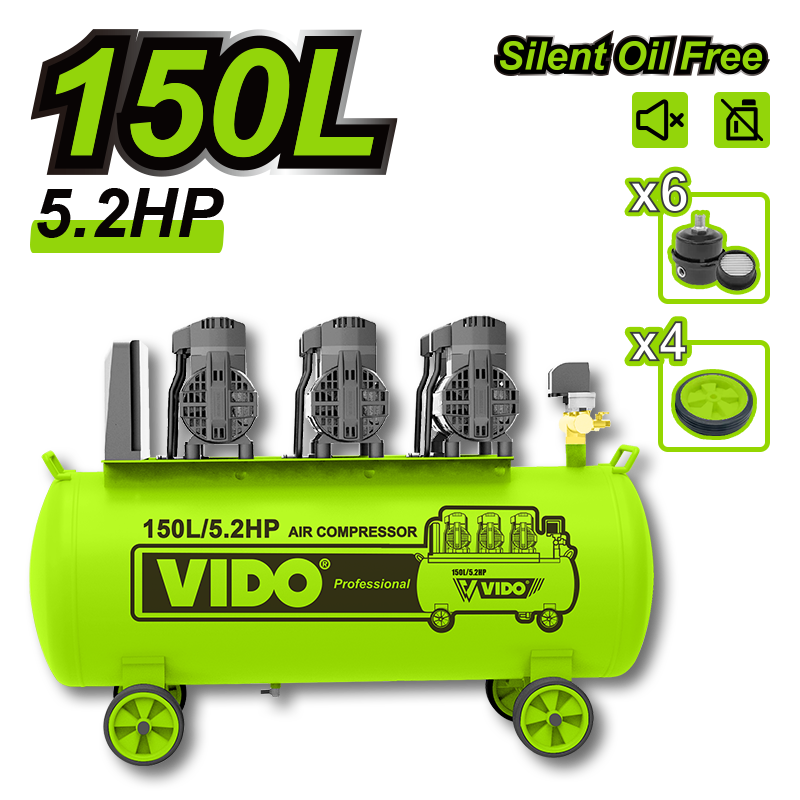 150L Silent Oil Free Air Compressor