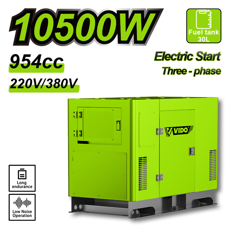 10.5KW Diesel Silent Generator Three--phase