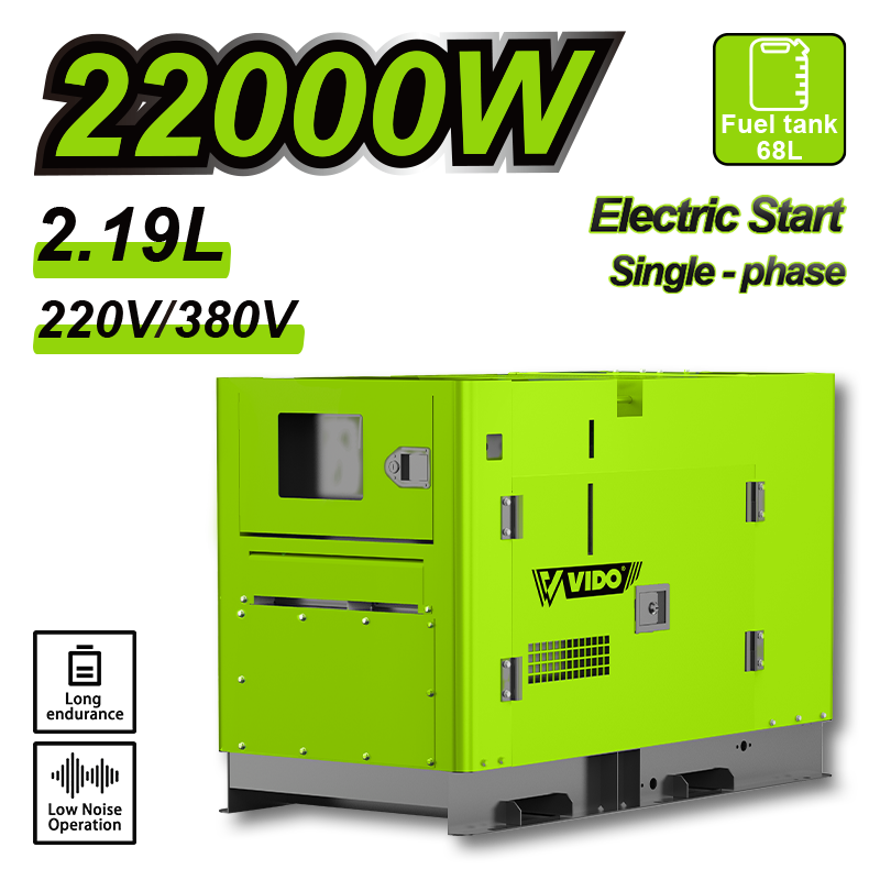 22KW Diesel Silent Generator Single--phase