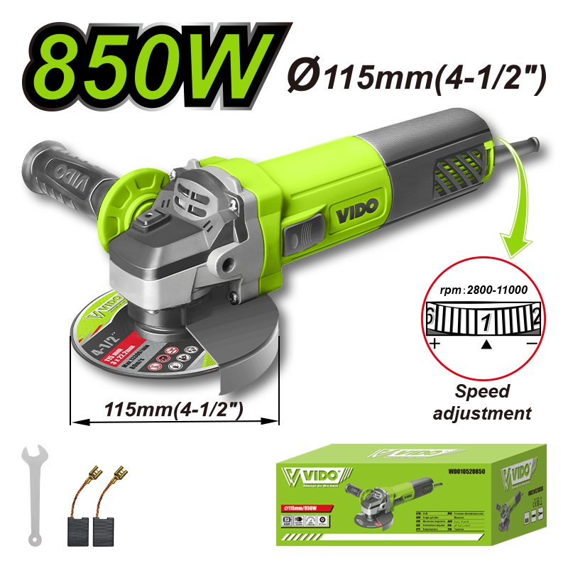 850W 115mm Angle Grinder
