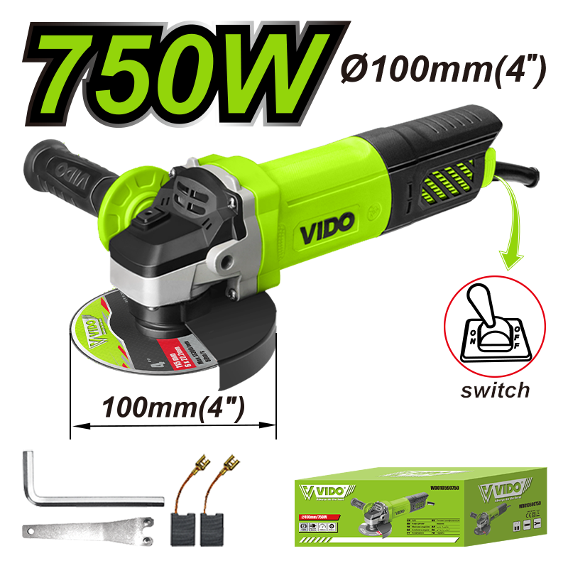 750W 100mm Angle Grinder