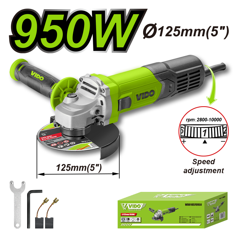 950W 125mm Angle Grinder